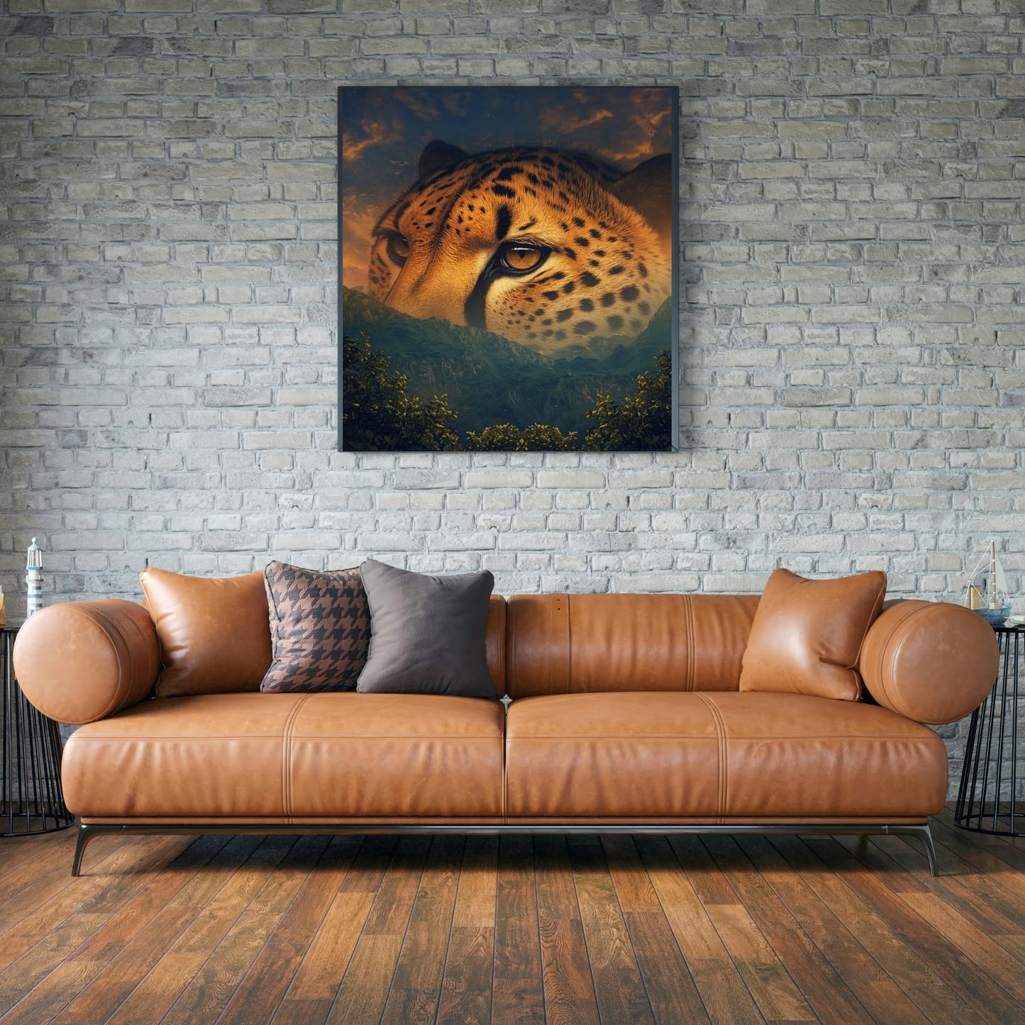 Cheetah Surrealism Digital Wall Art | Primal Luxe Series Vol. I